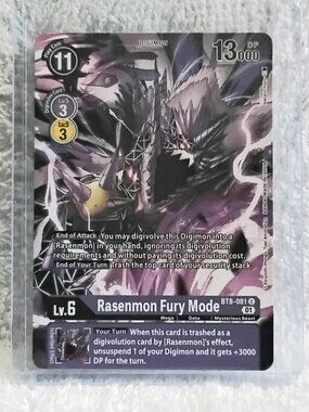 5/$20 Mint Rasenmon Fury Mode Digimon Card BT8-081 U by Bandai!!